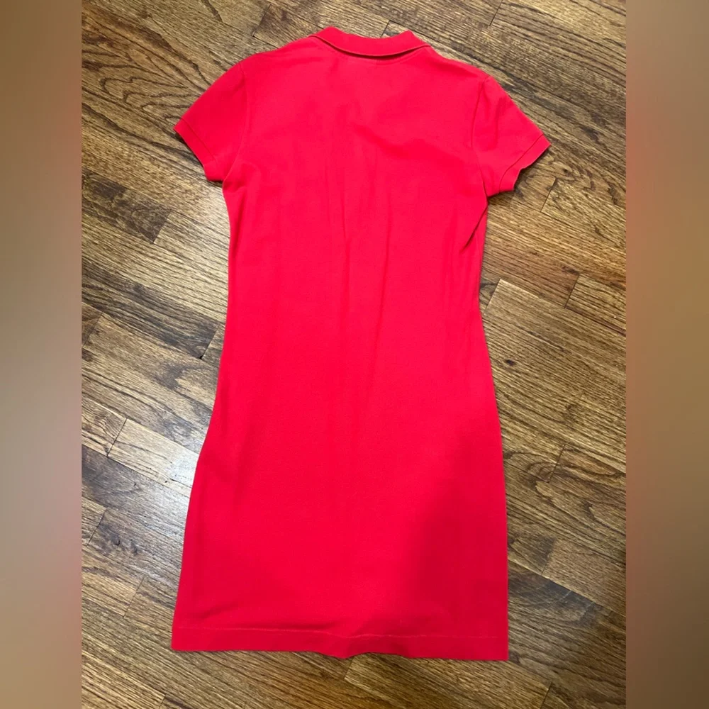 Vintage Lacoste Red Polo Dress - Picture 2 of 2